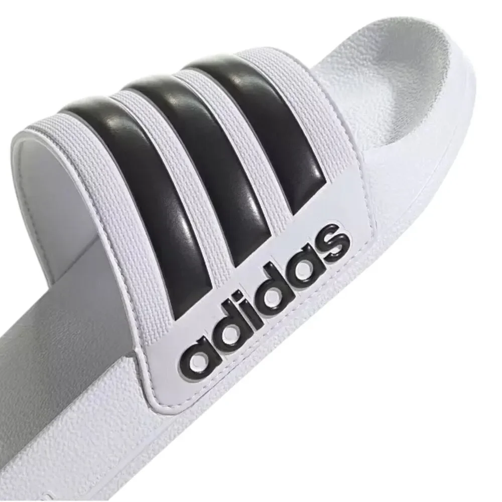 adidas Slides Men's‎ Size 12 Adilette Shower White/Core Black/White Sandals